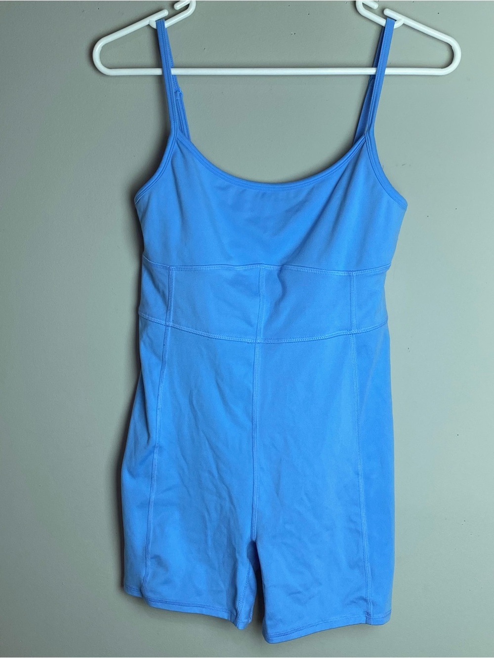 SO Bright Blue Spaghetti-Strap Romper Jumpsuit